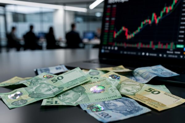 Dólar volta a R$ 5,016 e Ibovespa cede 0,74% em sessão de ajuste com Treasury no maior nível em 24 a